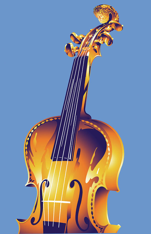 Music Digital Art - Violin #1 by David Chestnutt
