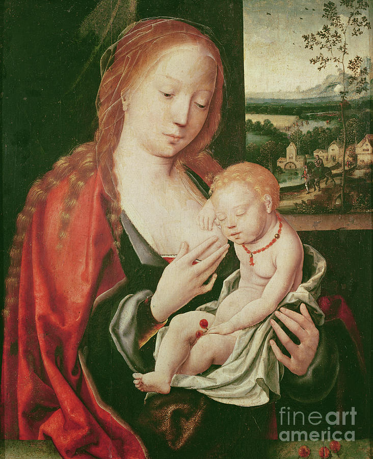 Virgin And Sleeping Child Painting by Joos Van Cleve - Fine Art America