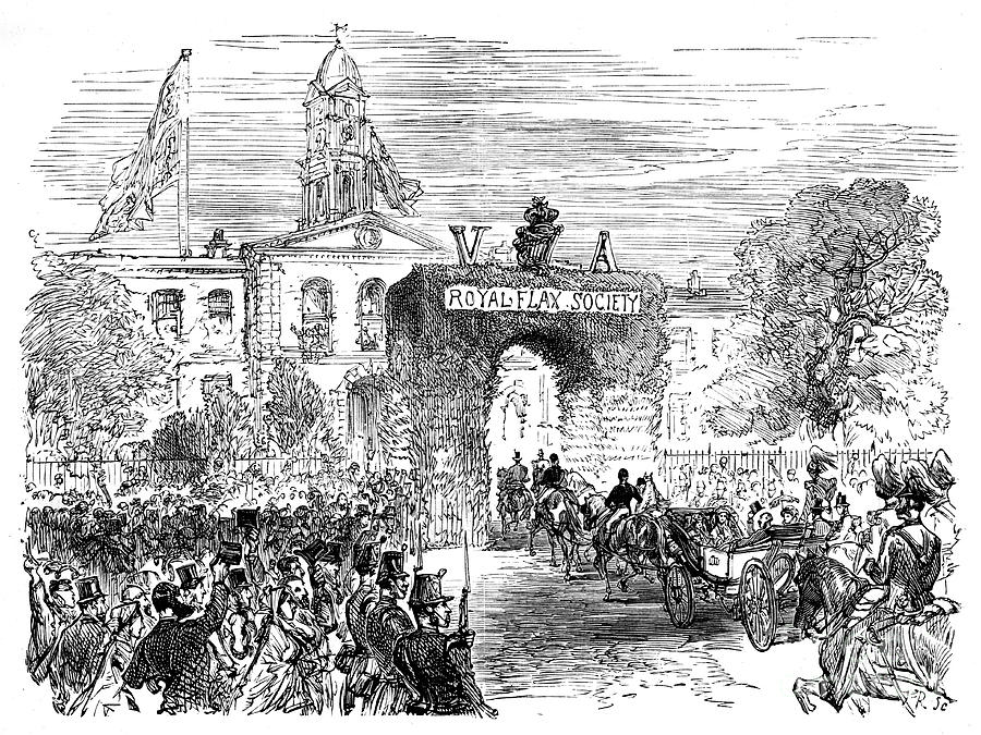 Visit Of The Queen And Prince Albert #1 Drawing by Print Collector