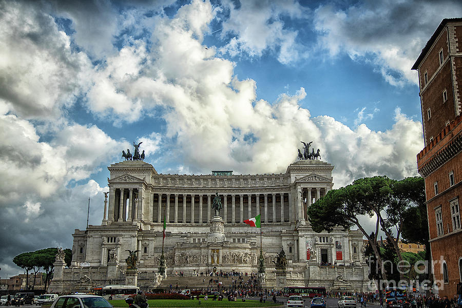 Vittorio Emanuele II Monument Rome Italy #1 Photograph by Wayne Moran