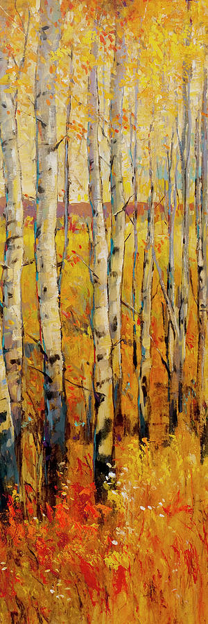 Vivid Birch Forest II Painting by Tim O'toole - Fine Art America