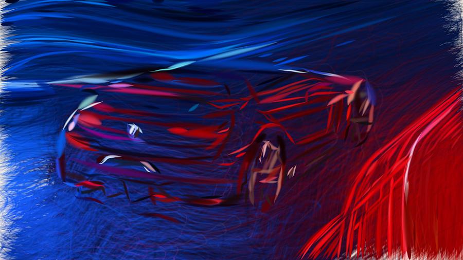 Volkswagen GTI Roadster Drawing #2 Digital Art by CarsToon Concept