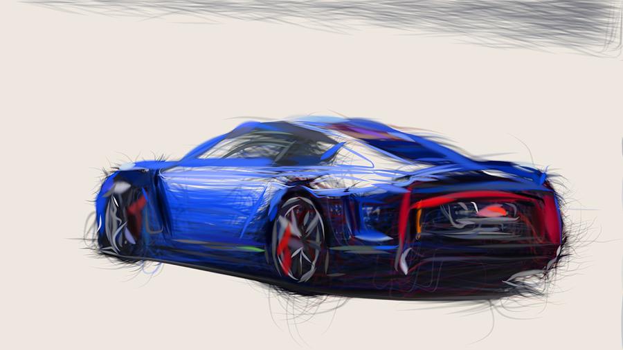 Volkswagen XL Sport Drawing #2 Digital Art by CarsToon Concept