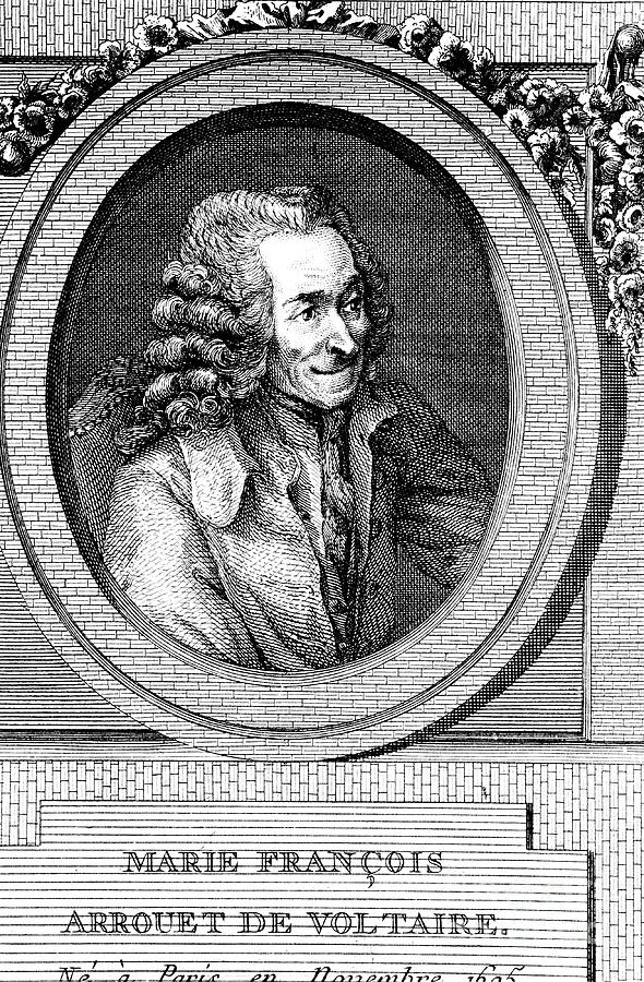 Voltaire, 18th Century French Author Drawing by Print Collector Voltaire, 18th Century French Author Drawing by Print Collector