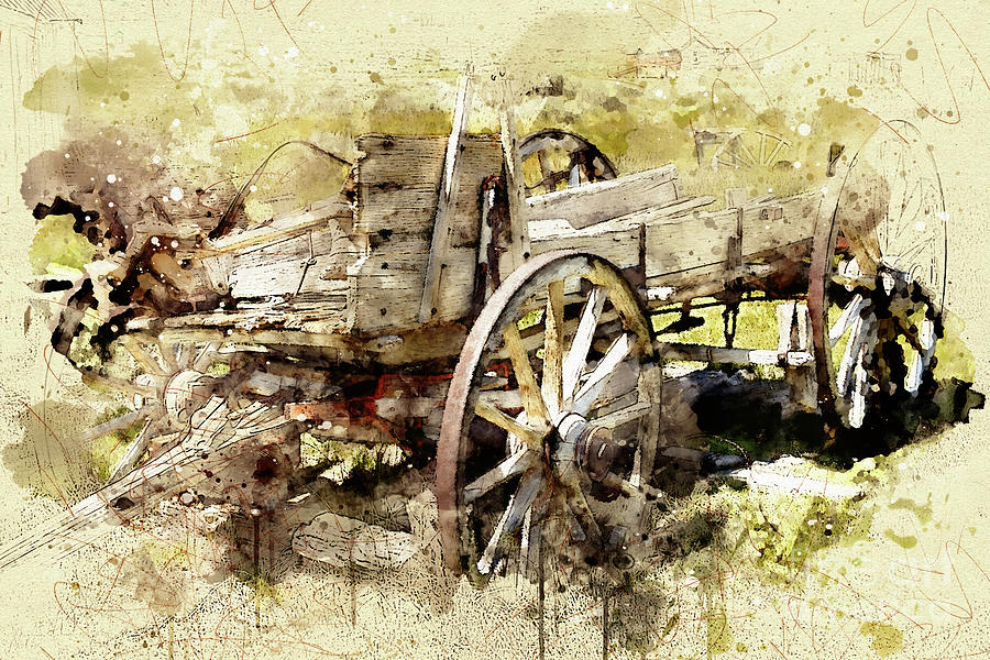 Wagon #3 Digital Art by Mark Jackson