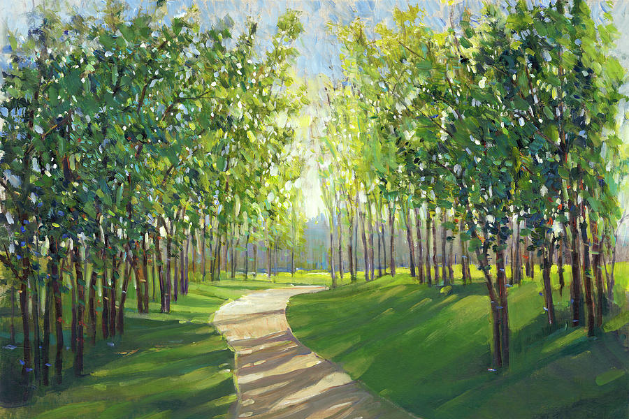Landscape Painting - Walking Trail I #1 by Tim Otoole