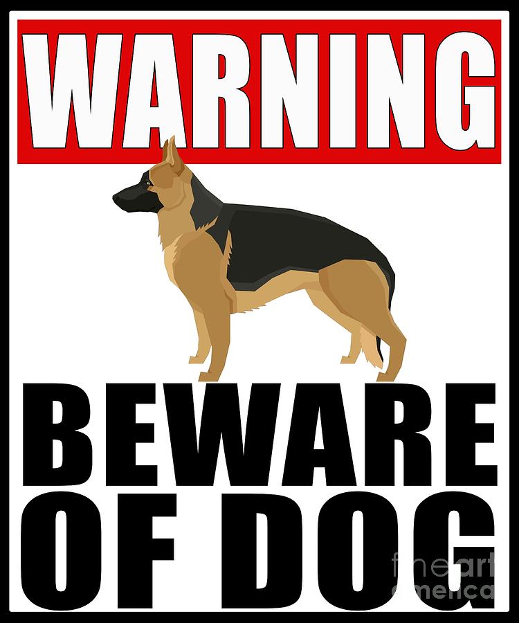 beware of dog german shepherd
