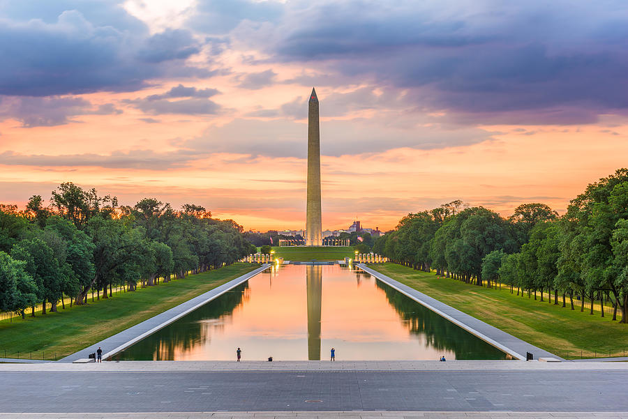 Architecture Photograph - Washington Monument On The Reflecting #1 by Sean Pavone