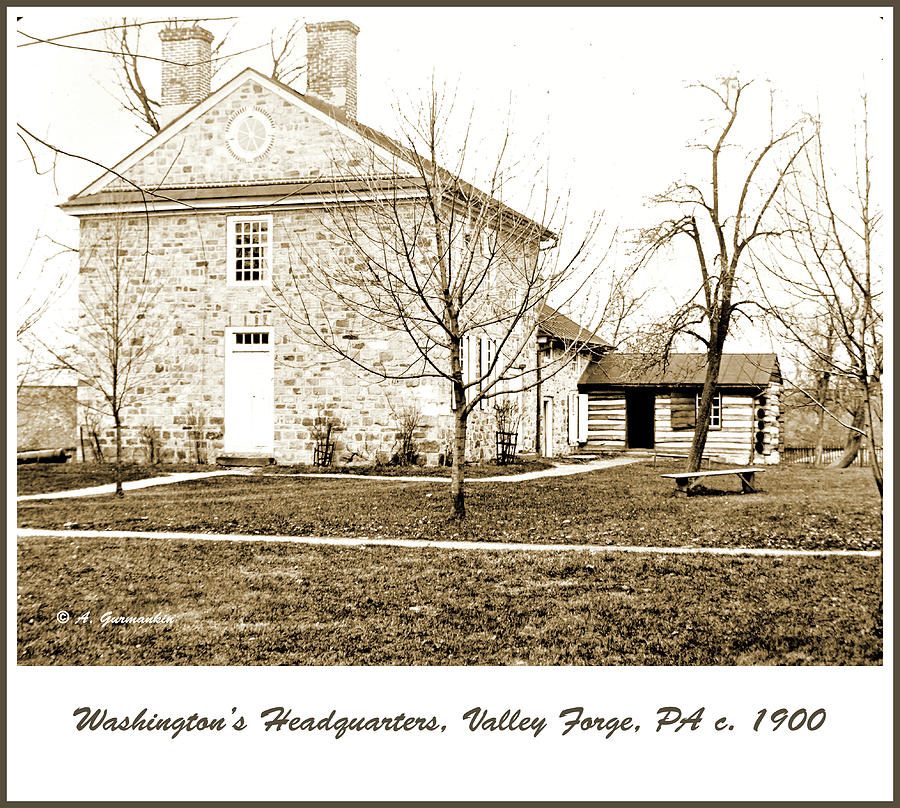 Washingtons Headquarters, Valley Forge, 1900 #1 Photograph by A Macarthur Gurmankin
