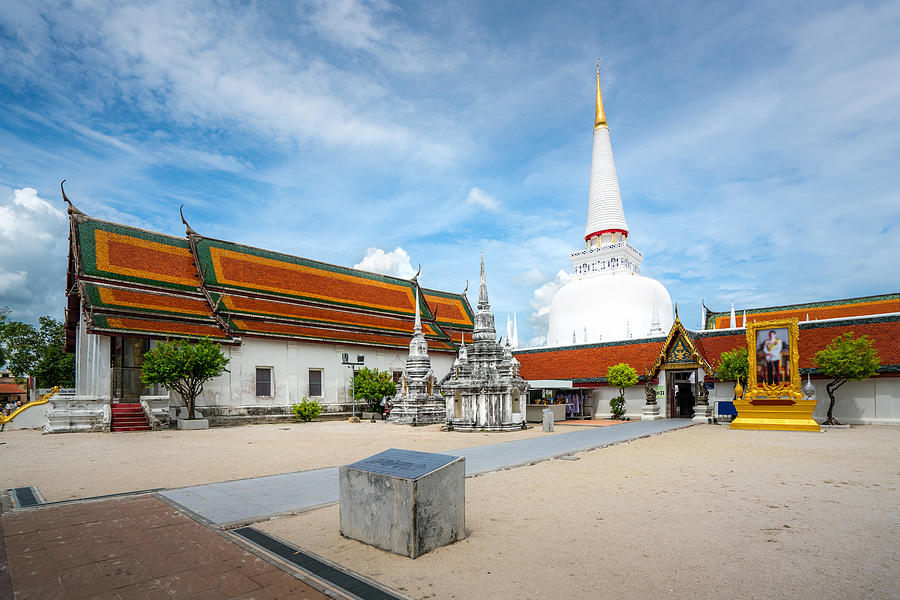 Architecture Photograph - Wat Phra Mahathat Woramahawihan #1 by Prasit Rodphan