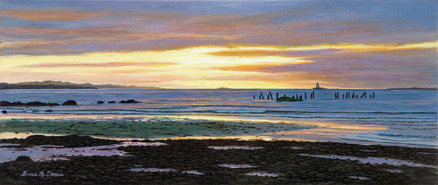 Watch Hill Low Tide #1 Painting by Bruce Dumas