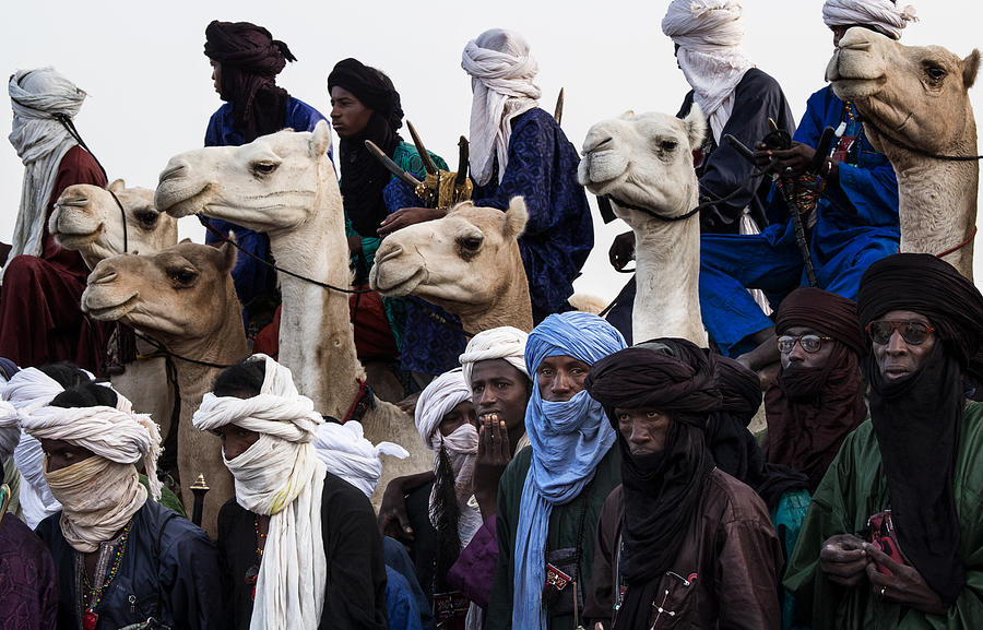 Animal Photograph - Watching The Gerewol Festival - Niger #1 by Joxe Inazio Kuesta Garmendia