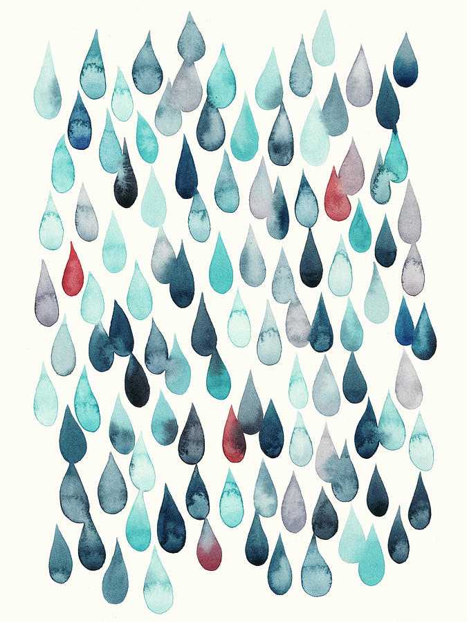 Watercolor Drops I Painting by Grace Popp - Fine Art America