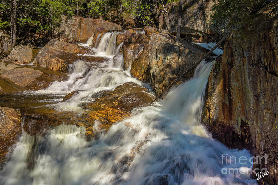 Waterfalls at Smalls Falls Photograph by Alana Ranney