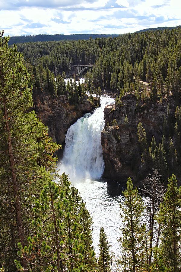 Waterfall at Yellowstone National Park  #1 Photograph by Susan Jensen