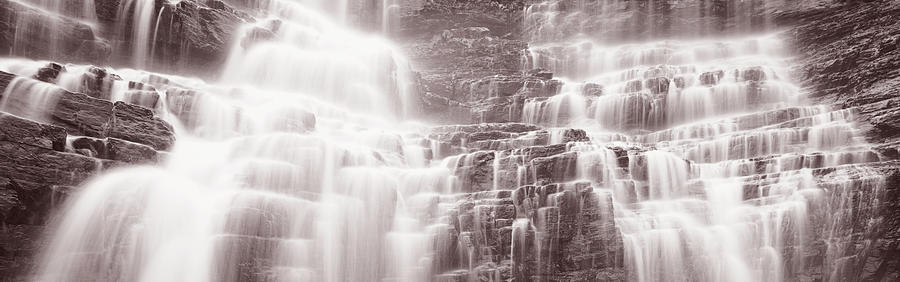 Waterfall, Glacier National Park #1 Photograph by Panoramic Images