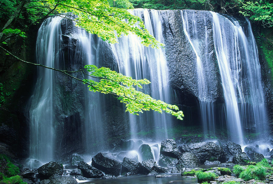 Waterfall In Japan by Ooyoo