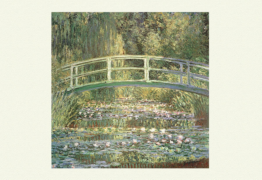Waterlilies and Japanese Bridge #1 Painting by Claude Monet