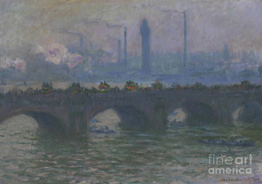 Claude Monet Painting - Waterloo Bridge, 1903  by Claude Monet