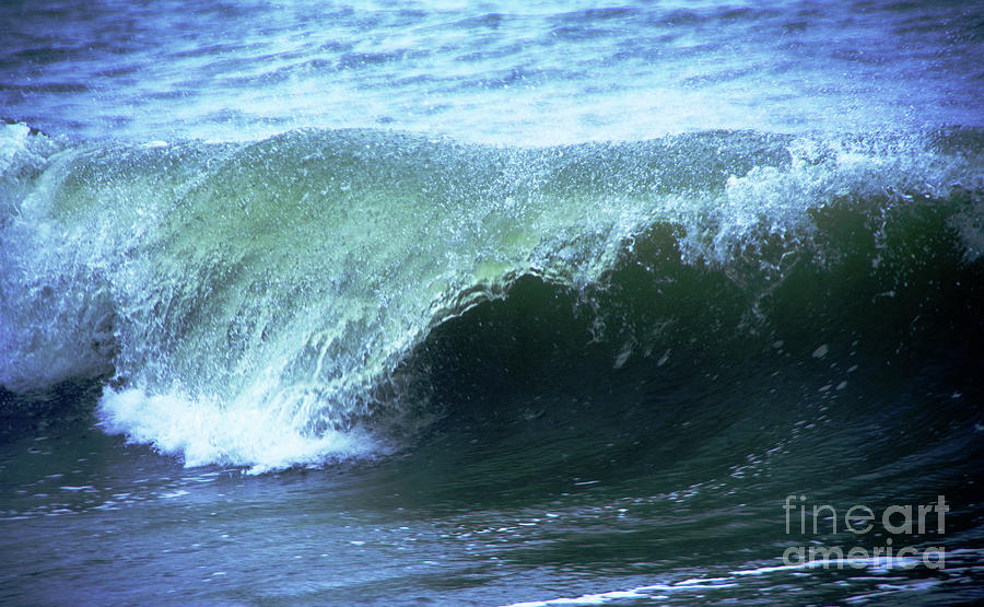 Wave Curling Over Photograph