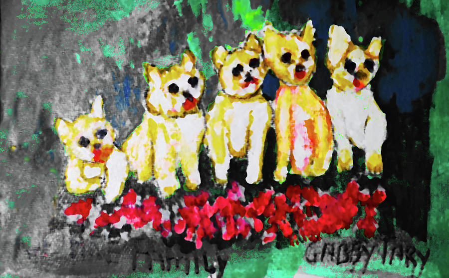 We Are Family Painting by Gabby Tary