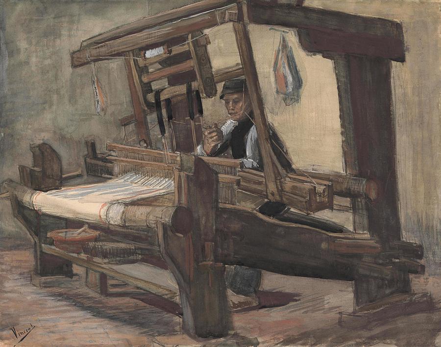 Weaver. #1 Painting by Vincent van Gogh -1853-1890-