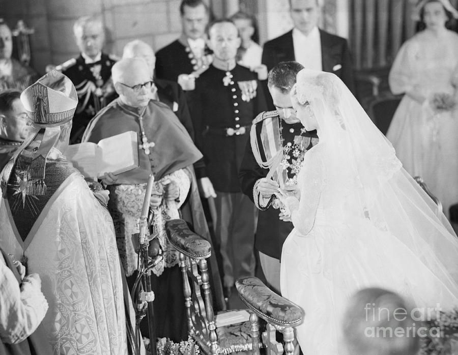 Wedding Of Prince Rainier And Grace Photograph by Bettmann Wedding Of Prince Rainier And Grace Photograph by Bettmann