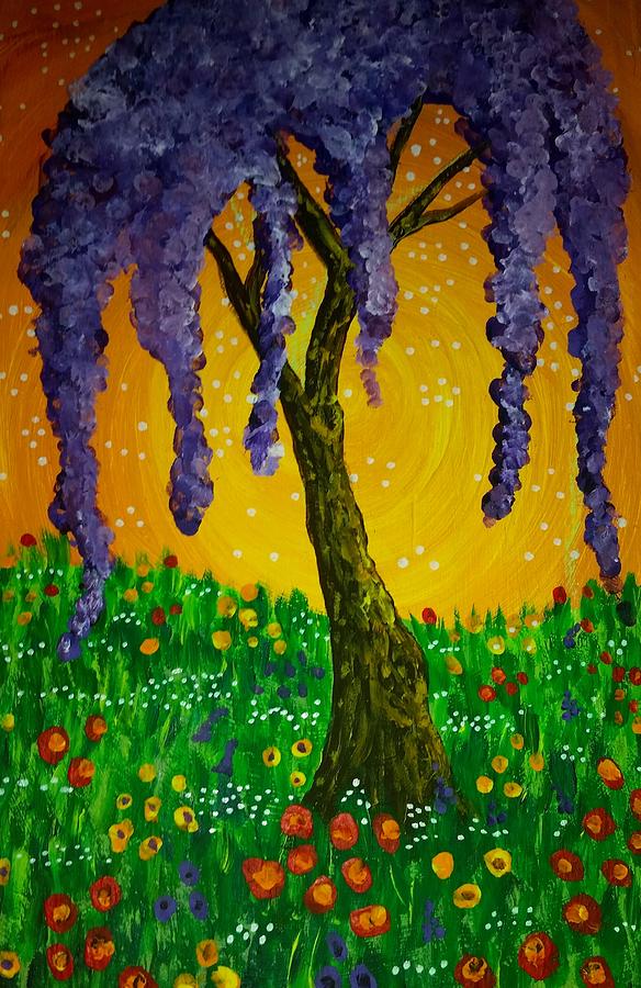 Weeping Willow #1 Painting by Ally White