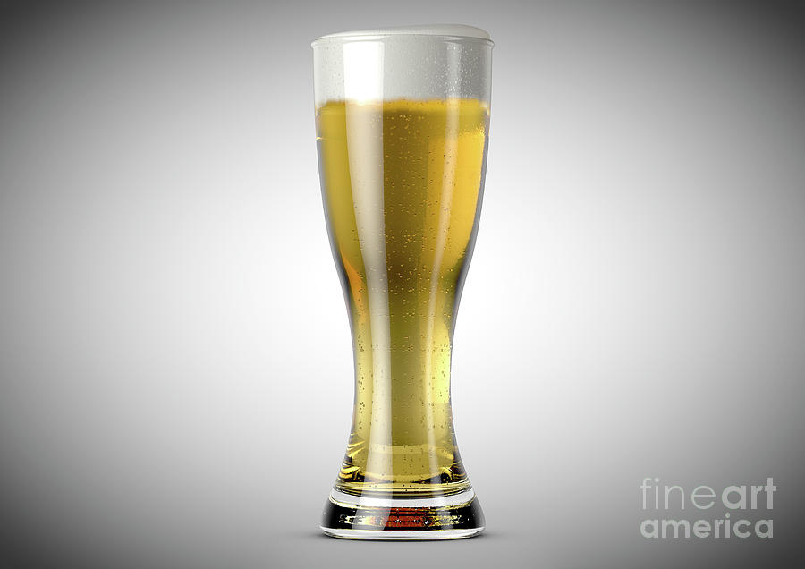 Weizen Beer Pint Digital Art