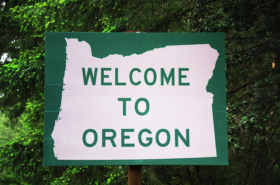 Welcome to Oregon State Sign Photograph by Miroslav Liska - Fine Art ...