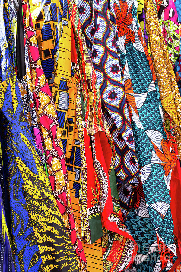 West African Apparel For Sale At An #1 Photograph by Lindasphotography