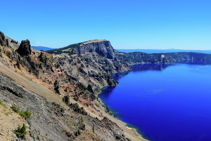 West Rim of Crater Lake #1 Photograph by Dawn Richards