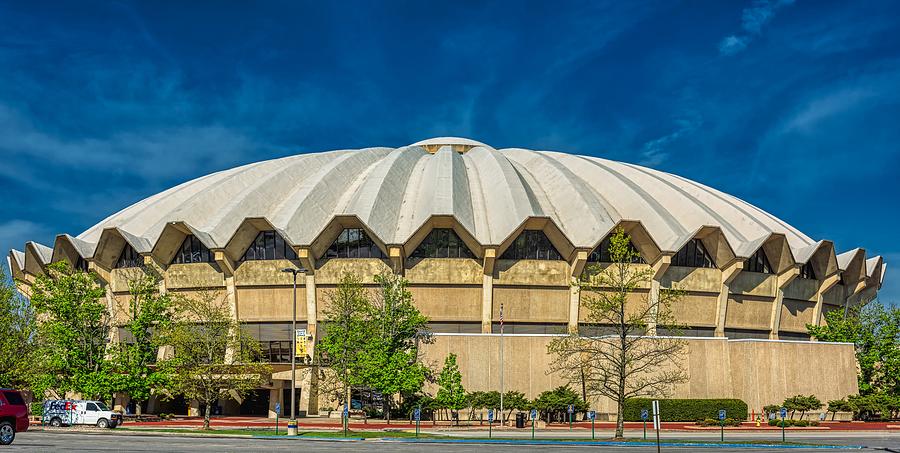 West Virginia University Photograph - West Virginia University Coliseum #1 by Mountain Dreams