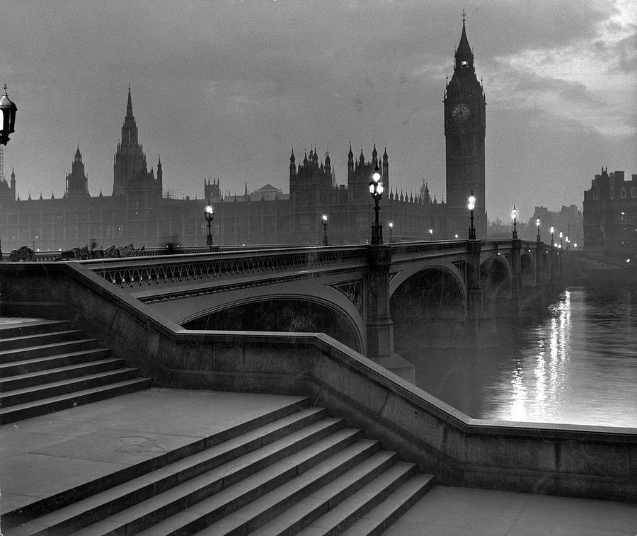 Westminster Bridge #1 Photograph by Nat Farbman