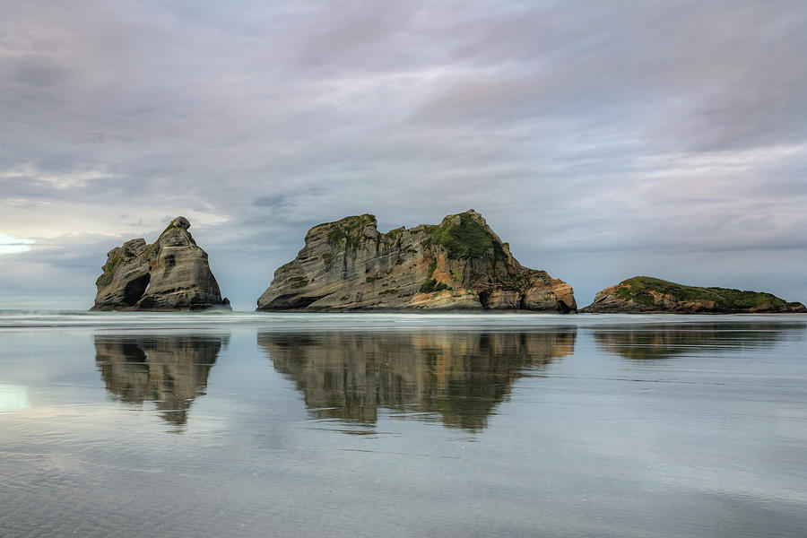 Beach Photograph - Wharariki Beach - New Zealand #1 by Joana Kruse