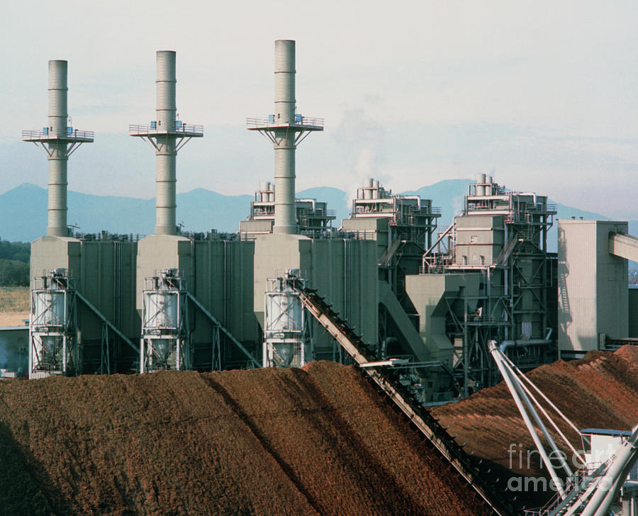 Wheelabrator Biomass-burning Power Station #1 by Science Photo Library