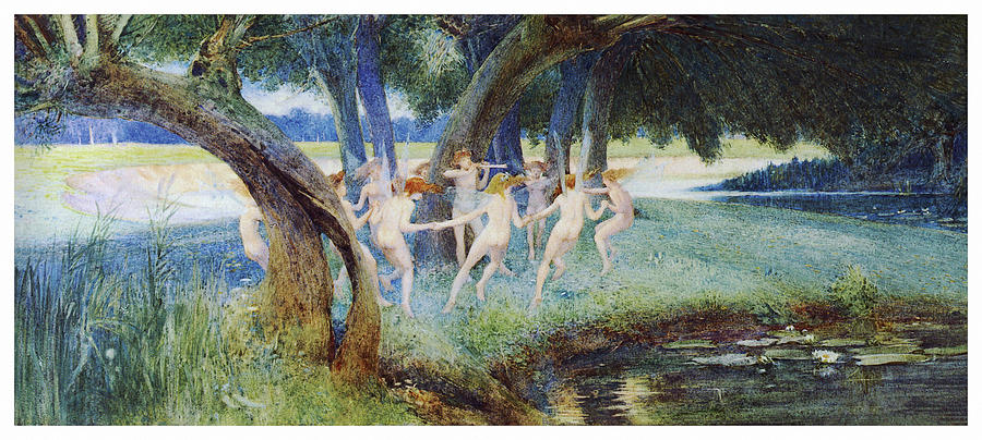 Where Rural Fays and Fairies Dwell #1 Painting by Walter Jenks Morgan Where Rural Fays and Fairies Dwell #1 Painting by Walter Jenks Morgan