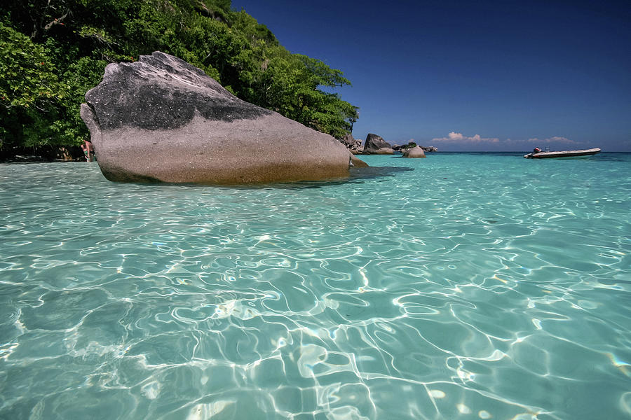 Nature Digital Art - White Sand Beach On The Island Of Koh Miang In The Similan Islands In The Andaman Sea Of Western Thailand #1 by Steve Woods Photography