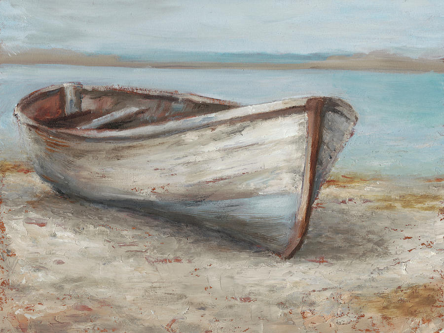 Abstract Painting - Whitewashed Boat I #1 by Ethan Harper