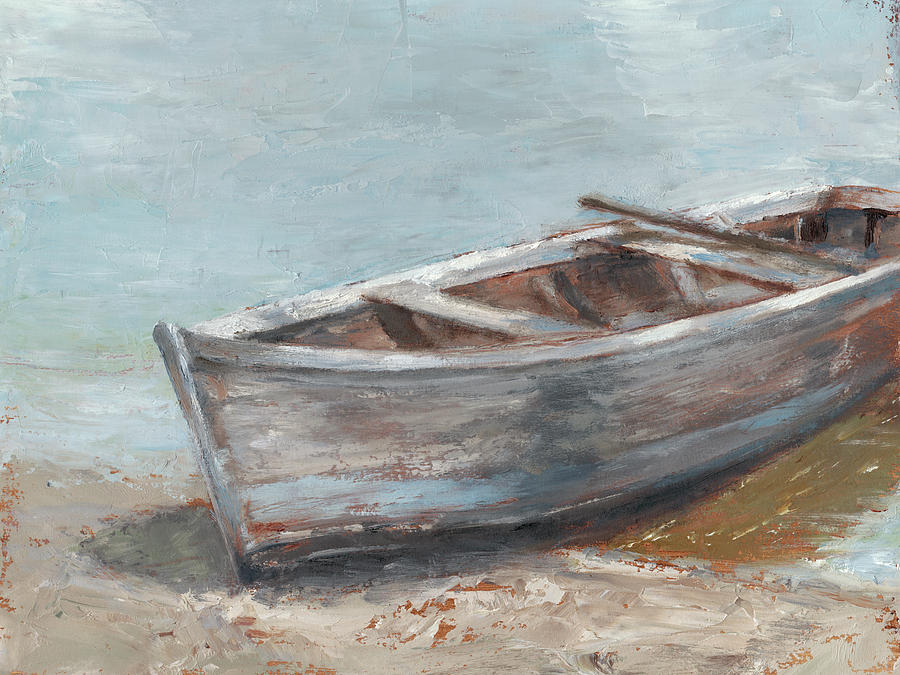 Transportation Painting - Whitewashed Boat II by Ethan Harper