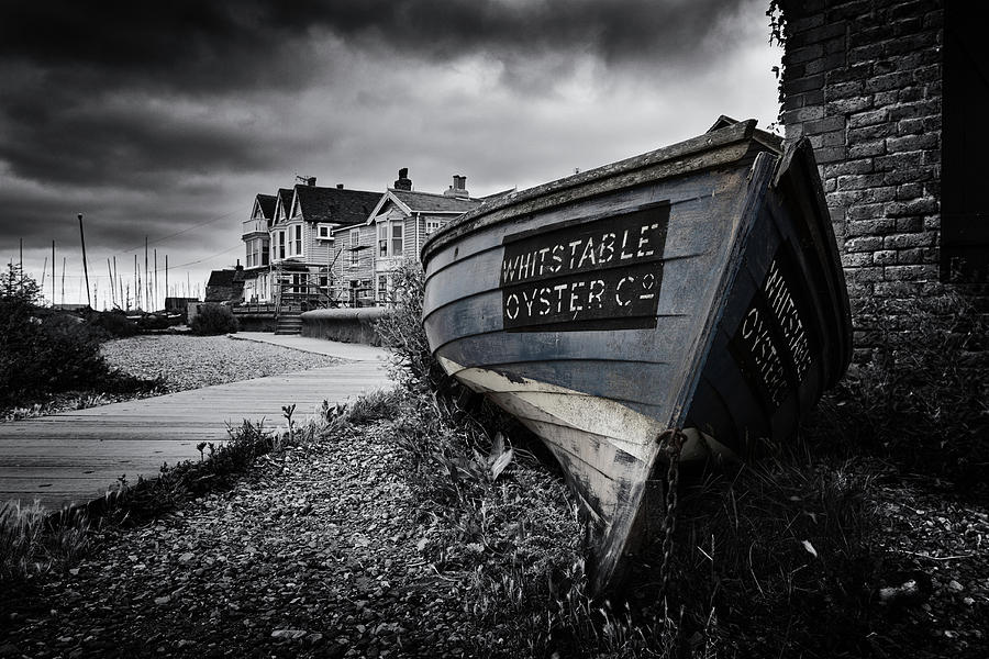 Black And White Photograph - Whitstable Oysters #1 by Ian Hufton