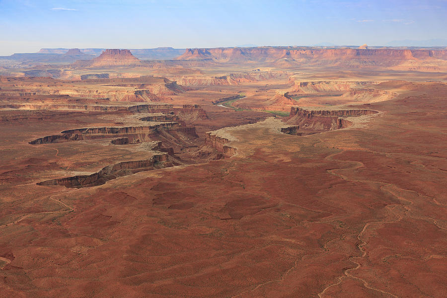 Wide Angle view of Grand Point in Canyonlands National Park #1 Photograph by Kyle Lee