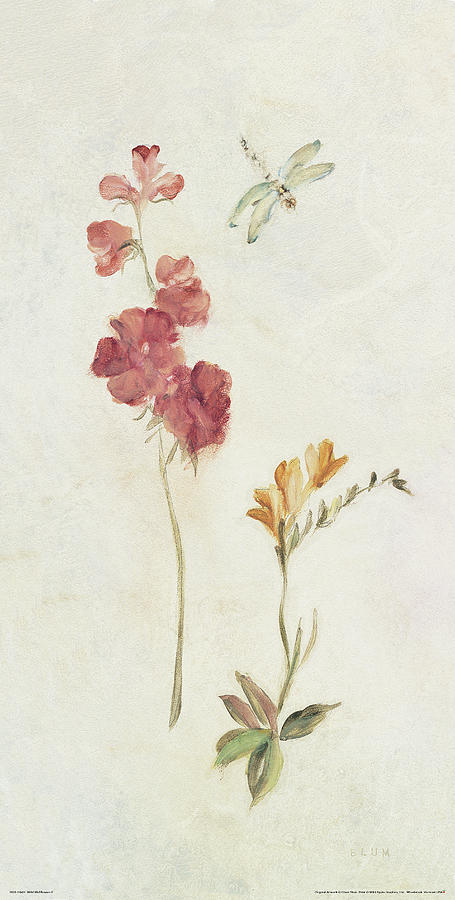 Flower Painting - Wild Wallflowers II #1 by Cheri Blum