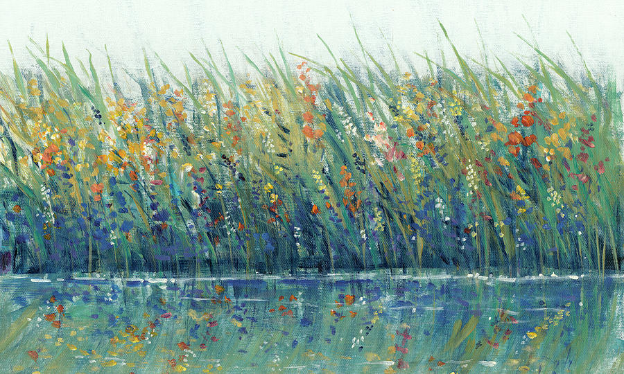 Wildflower Reflection I #1 Painting by Tim Otoole