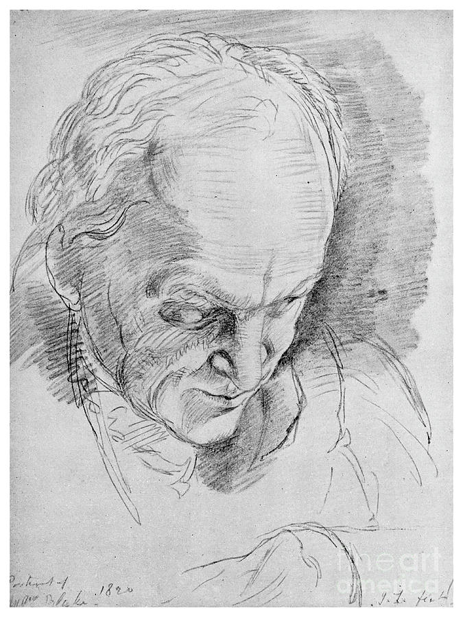 William Blake, English Mystic, Poet #1 Drawing by Print Collector