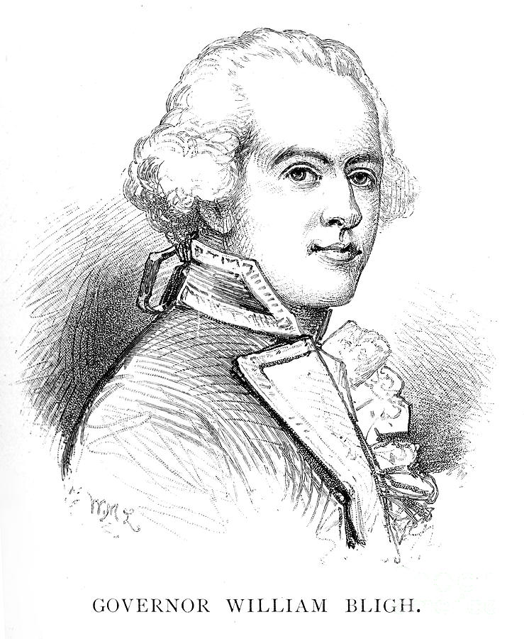 William Bligh, British Naval Officer #1 Drawing by Print Collector