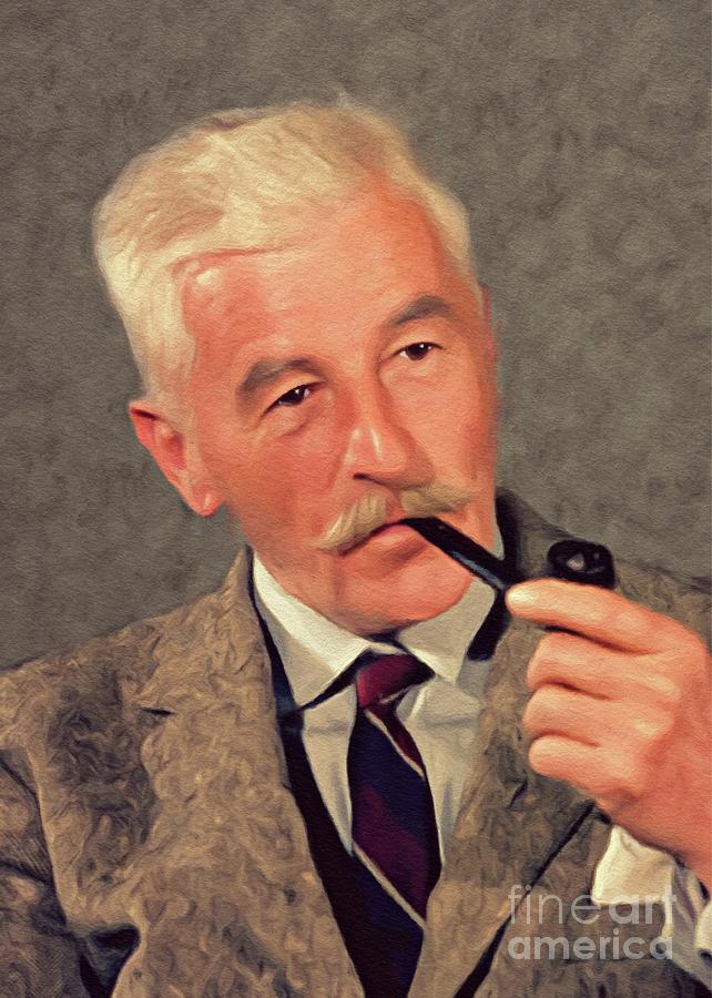 William Faulkner, Literary Legend #1 Painting by Esoterica Art Agency