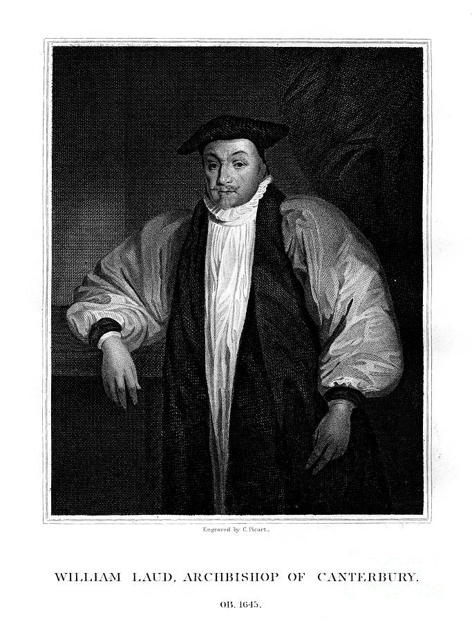 William Laud, Archbishop Of Canterbury #1 Drawing by Print Collector