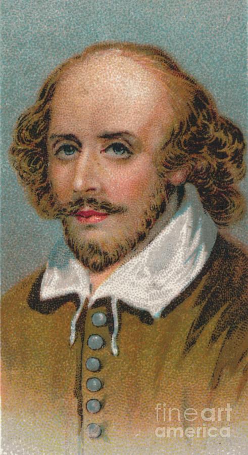 William Shakespeare 1564-1616, English #1 Drawing by Print Collector
