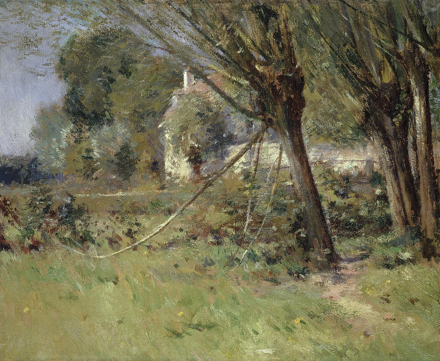 Theodore Robinson Painting - Willows #1 by Theodore Robinson